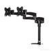 StarTech.com Desk Mount Dual Monitor Arm Ã¢â‚¬â€œ Articulating - Supports Monitors 12 to 24 Ã¢â‚¬â€œ Adjustable VESA Monitor Arm - Grommet or Desk Mount Ã¢â‚¬â€œ Black (ARMDUAL)