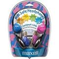 Maxell Kids Safe Headphones Stereo - Mini-phone (3.5mm) - Wired - 32 Ohm - 14 Hz 20 kHz - Over-the-head - Binaural - Semi-open - 4 ft Cable