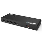 Wavlink Universal USB-C Ultra 5K Docking Station with 4K Dual Video Outputs and Support for Mac Windows 7/ 8/ 8.1/ 10(USB-C in DP and HDMI Gigabit Ethernet Audio out and Mic in 6 USB 3.0 Port)
