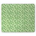 Banana Leaf Mouse Pad Vivid Green Tropical Leaves Botany Ecology and Paradise Nature Theme Rectangle Non-Slip Rubber Mousepad Green Pistachio Green by Ambesonne