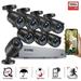 ZOSI H.265+ 8CH 5MP Lite DVR 1080P Home Security Camera System Outdoor 8pcs 1080P 1920TVL Surveillance Weatherproof Bullet Cameras 80ft IR Night Vision Motion Alert Remote Access(No HDD Wired)