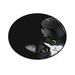 WIRESTER 7.88 inches Round Standard Mouse Pad Non-Slip Mouse Pad for Home Office and Gaming Desk - Black White Tuxedo Cat