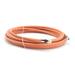 30 Feet (9 Meter) - Direct Burial Coaxial Cable 75 Ohm RF RG6 Coax Cable with Rubber Boots - Outdoor Connectors - Orange - Solid Copper Core - Designed Waterproof and can Be Buried