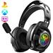 Gaming Headset Gaming Headphone Noise Cancelling Over-Ear PS4 Headset with Mic Stereo Bass Surround LED Light for for Gamecube PS4 Xbox One PC Mac( Adapter not included)