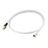 Uxcell 4 Feet RG6 Coax Cable F Type Male to F Type Female Coaxial Cable Plastic Black 1pcs