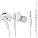 OEM InEar Earbuds Stereo Headphones for Acer Liquid Z3 Plus Cable - Designed by AKG - with Microphone and Volume Buttons (White)