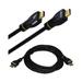 Black 20 ft 1080p 4K TV PC Blu-Ray High Speed HDMI Cable 3D Support w/ Ethernet