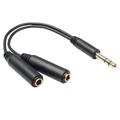 1/4 Splitter And 1/4 TRS Stereo Male To Dual 1/4 TRS Stereo Female Y Quarter Inch-8 Inch / 20 Cm Splitter Cable