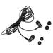 FC12 Stereo Music Headset Air Tube 3.5mm -radiation Earphone In-ear Headphone Radiation Free Noise Reduction Line Control with Mic Black for Smart Phones Desktop Notebook Tablet PC