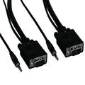 SANOXY Cables and Adapters; 50ft SVGA HD15 M/M Monitor Cable with Stereo Audio