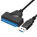 USB3.0 to SATA III Adapter Converter Cable 22pin 2.5 Inch Hard Disk Driver SSD Adapter Data for 2.5 Inch SSD HDD SSHD Hard Disk Drive
