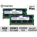 Timetec Hynix IC 8GB KIT(2x4GB) Compatible for Apple DDR3 1333MHz PC3-10600 for Early/Late 2011 13/15/17 inch MacBook Pro Mid 2010 Mid/Late 2011 21.5/27 inch iMac Mid 2011 Mac Mini (8GB KIT(2x4GB))
