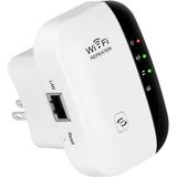 WiFi Range Extender 300Mbps Fast Speed WiFi Booster Wireless Repeater with High Gain Dual External Antennas and 360 Degree WiFi Coverage