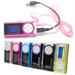 TureClos Digital Music MP3 Player Mini USB OLED Screen MP3 Support 16/32GB Micro SD TF Card Light Clip Design Flashlight