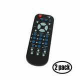 2 Pack Replacement for RCA 3-Device Universal Remote Control Palm Sized - Works with Tivax Digital TV Converter Box - Remote Code 2185