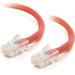 C2G Cat5e Non-Booted Unshielded (UTP) Network Crossover Patch Cable - crossover cable - 10 ft - red