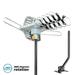 250miles TV Antenna Amplified Long Range Outdoor HD Digital 360Â° Rotating + Pole