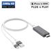 Lightning to HDMI Adapter Cable 6.6ft HDMI TV Cable Digital AV Adapter Cord Support 1080P HDTV Compatible with iPhone 13/12/11 Pro Xs MAX XR X 8 7 6 to TV Projector