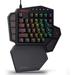 Redragon K585 DITI One-Handed RGB Mechanical Gaming Keyboard Brown Switches Type-C Professional Gaming Keypad with 7 Onboard Macro Keys Detachable Wrist Rest 42 Keys