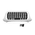 Tomshoo 2.4G Wireless Chatpad Keyboard with 3.5mm Audio Jack Chat Message Keypad Replacement for XBox OneSlimElit Controller White