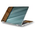 Skin Decal for Asus Chromebook 12.5 Flip C302CA Laptop Vinyl Wrap / Blue Brown Rivets Metal Panel