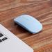 Aibecy 2.4G Wireless Mouse Portable Ultra-thin Mute Mouse 4 Keys Wireless Optical Mouse 1600DPI Blue