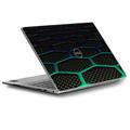 Skin Decal for Dell XPS 13 Laptop Vinyl Wrap / Metal Grid Futuristic Panel