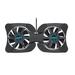 USB Dual Fan Cooler Cooling Pad Mini Portable Folding Foldable for PC Laptop Notebook 7 ~15