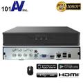 101AV DVR 8 Channel with 2TB Hard Drive NVR 4MP/1080P H.265/H.264 Network Video Recorder No Built-in PoE Ports & WiFi HDMI/VGA Video Out Mobile APPs Supports 10 x 4MP IP Cameras