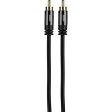 Audtek SMC25 Premium Single RCA Audio Video Subwoofer Cable with Metal Shell 25 ft.