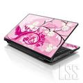 LSS 15 15.6 inch Laptop Notebook Skin Sticker Cover Art Decal For Hp Dell Lenovo Apple Asus Acer Fits 13.3 14 15.6 16 with 2 Wrist Pads Free - Pink Birds Floral