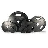 255 lb. Olympic Weight Plate Set Rubber Grip Interlocking (Commercial Quality) by Troy Barbell