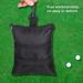 Mgaxyff Portable Golf Ball Accessories Multi-Pocket Black Zipper Handbag Bag Portable Golf Bag Golf Ball Handbag