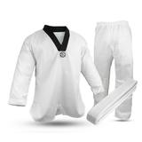 Tae Kwon Do Uniform Gi Black Trim V-Neck Taekwondo Martial Arts Gis Set