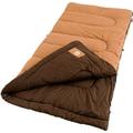 Coleman Dunnock 20-Degree Cold Weather Rectangular Big and Tall Sleeping Bag Tan 39 x81