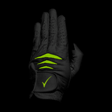 Men s Through Touch Golf Glove - Black/Green