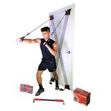 X Factor Door Gym Full Body Total Workout System Home Gym Strength Training Fitness Equipment with DVD Workout Chart and Straight Bar