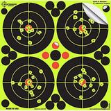 Splatterburst Targets - 6 inch Adhesive Stick & Splatter Reactive Shooting Targets - Gun - Rifle - Pistol - Airsoft - BB Gun - Pellet Gun - Air Rifle (25 Pack)