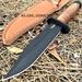 9 Survival Fixed Blade Hunting Knife w/ Sheath Bowie Camping