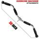 Fitness Maniac tricep pull down cable attachment machine attachments for gym exercise handle triceps tricept accessories home men bar pushdown workout 30 inches curl bar