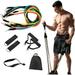 Multi-Function Tension Rope Fitness Pedal Exerciser Rope Pull Bands