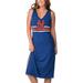 New York Mets G-III 4Her by Carl Banks Women's Opening Day V-Neck Maxi Dress - Royal