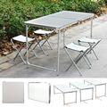 Topcobe Folding Camping Table Portable Utility Folding Table Indoor Outdoor Picnic Party Dining Aluminum Camp Tables