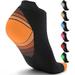 1 2 3 6 Pair Compression Running Socks For Men & Women -Fit for Athletic Travel& Medical Low Cut & Copper Knee High Compression Socks