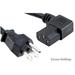 Right Angle Power Supply Cord E060001 Works with Sole Fitness Spirit Fuel Xterra Treadmill Elliptical