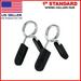 Fitness Maniac Standard 1 In. Barbell Bar Clamps Spring Collar Clips Gym Weight Dumbbell Lock Pair