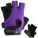 Contraband Pink Label 5057 Womens Basic Lifting Gloves (Pair) - Light-Medium Padded Durable Leather Palm Fingerless Classic Workout Gloves Designed & Sized for Women (Purple Medium)