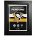 Pittsburgh Penguins 12 x 16 Logos to History Framed Artwork