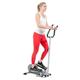 Sunny Health & Fitness Compact Magnetic Standing Elliptical Machine w/ Handlebars - Portable Workout Stepper for Home SF-E3988