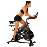 Indoor Cycle Bike Belt Drive Cycling Trainer Exercise Bike w/ 40 lb Flywheel and LCD Monitor by EFITMENT - IC014